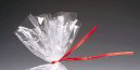Red Paper and Plastic Ties For Poly Bags