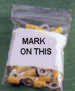 White Block Bags - Great For Marking Your Numbers or Descriptions on.